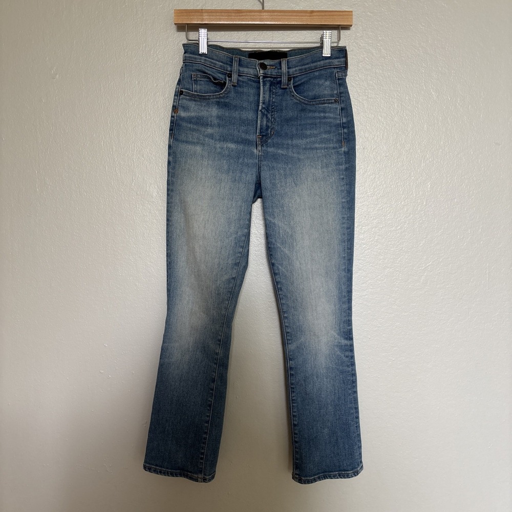 Veronica‎ Beard Blue Carly Kick Flare High Rise Clearwater Wash Jeans Sz 24
